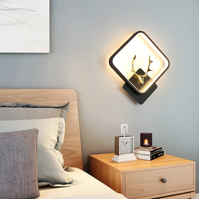 Indoor Luxury Design Decorative Home Modern LED Creative Wall Lamp Corridor Bedroom Bedside Wall Light