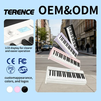 Terence 電子ピアノ V30 88鍵盤 セミウェイト フルサイズ ポータブル