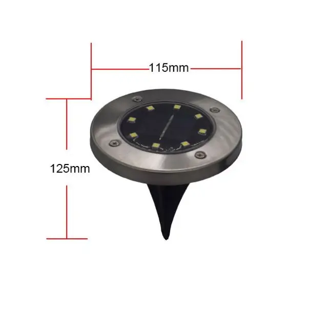 Новейшие Автоматические вкл./выкл. Лампы на солнечной батарее, светодиодный наружный датчик освещения, потайной прожектор внутреннего дворика