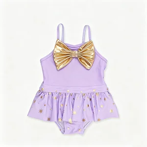 Custom Girls' Swimwear with UV Protection Soft & Breathable Spandex/Polyester Material for Baby & Kids