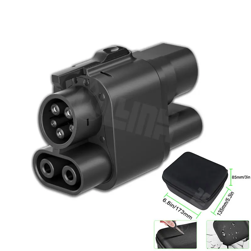 Factory Direct 200kw DC Charging Adapter CCS2 to CCS1 EV Connector Fast Charging Ccs2 to Ccs1 Adapter