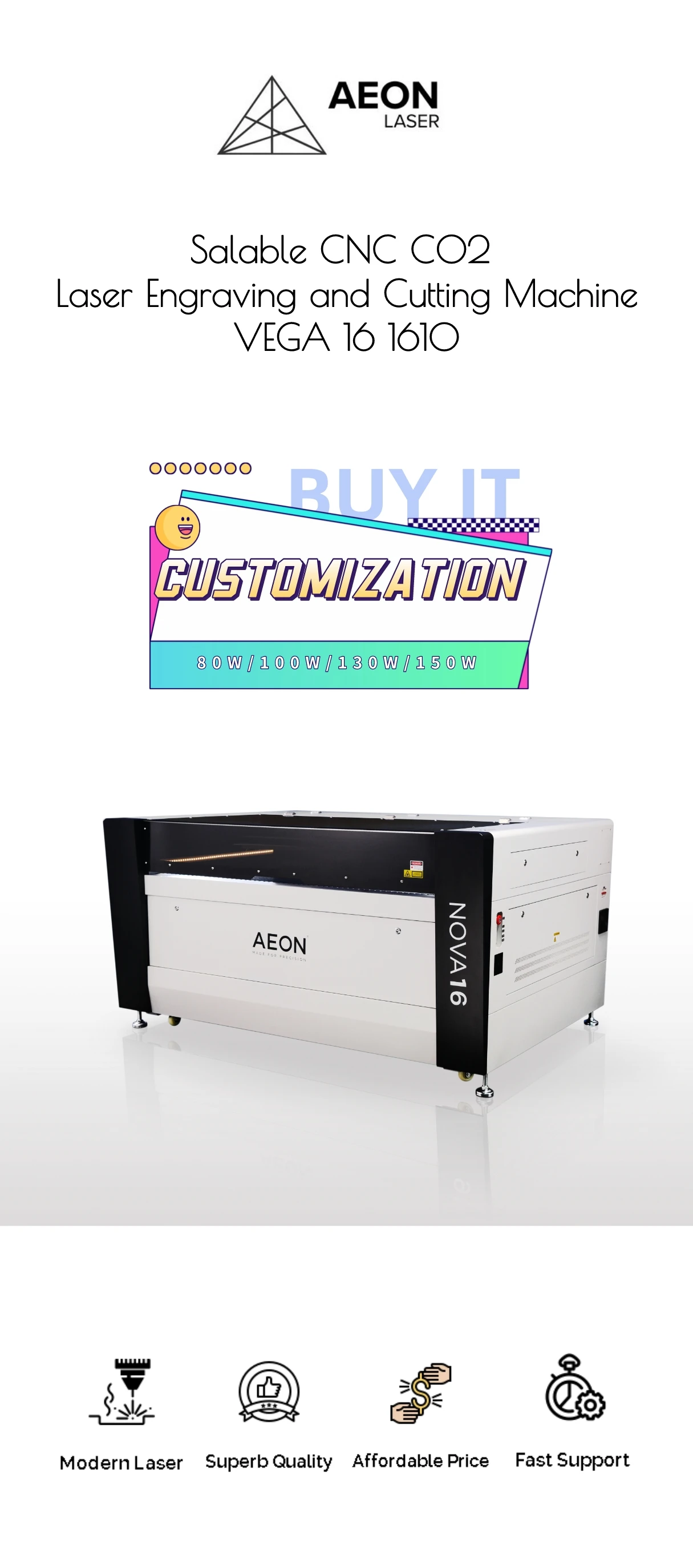 AEON NOVA Professional CO2 Laser Cutter & Engraving Machine