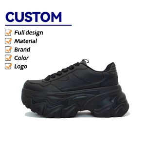 2026 Custom Women Casual Chunky Shoes Height Increasing Platform Shoes Autumn Breathable Sneakers Thick Sole Sport Shoes New