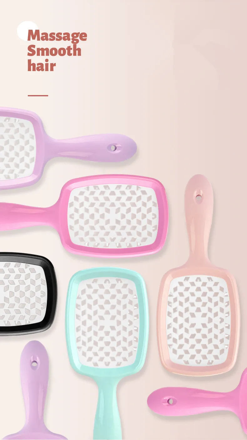 Tiktok Popular Candy Color Hairbrush Rts Small Moq Customized Logo