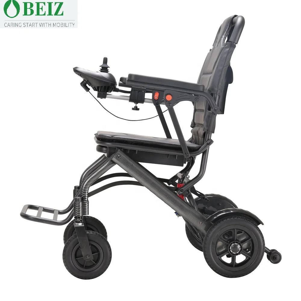 15.3kg feather Lightweight portable Aluminum Handicapped Foldable Power Electric Wheelchair easy to put in the trunk -BZ-XWEA03D manufacture