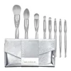 Silver Makeup Brush Set