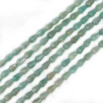 Amazonite 3x6mm Faceted Teardrop Rose Quartz Loose Beads Natural Stone Beads for Jewelry Making