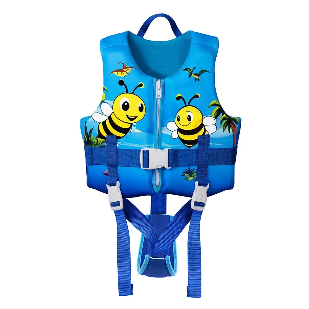 product ce certified custom kids neoprene life jacket toddler floating vest for swimming training child aid epe foam baby lifejacket-14