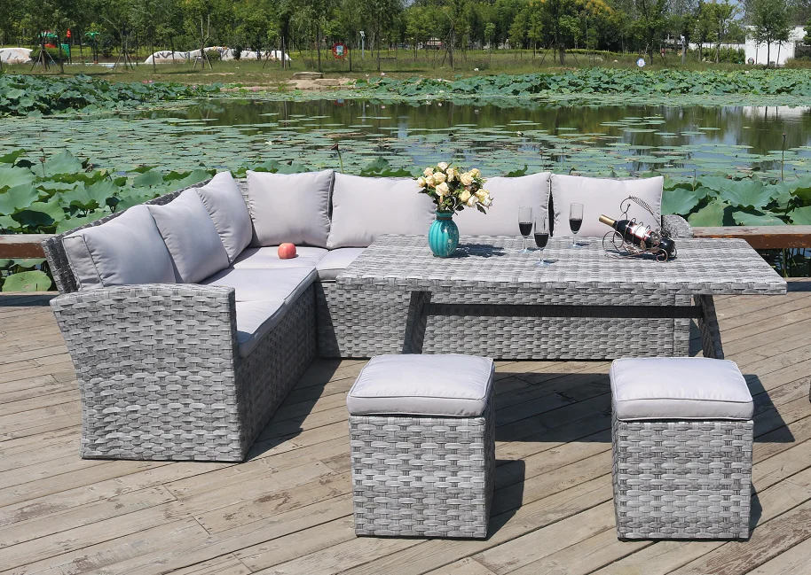 luxury grey rattan garden furniture