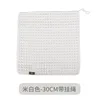 Un cordón estándar blanco de 30 cm x 30 cm