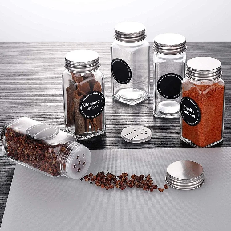 36 Pcs Stackable Glass Spice Packing Jars With Cap 3 Oz Spice Jars Wholesale Buy Salt And