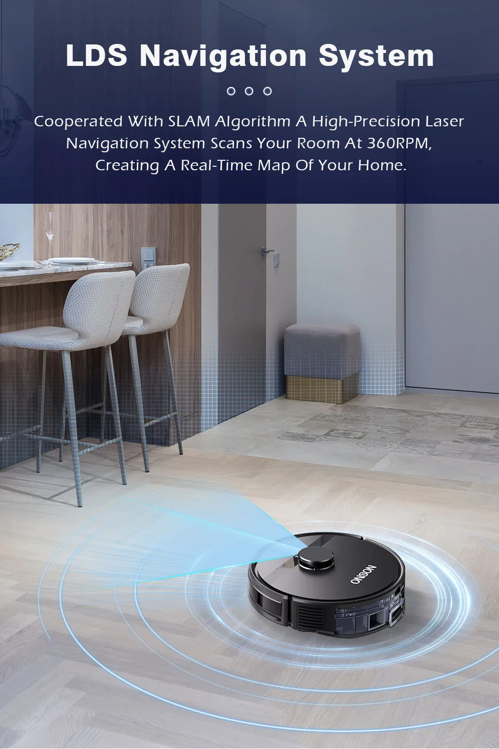 Onson Selfemptying Robot Vacuum Cleaner Sweep And Wet Mopping Xiaomi