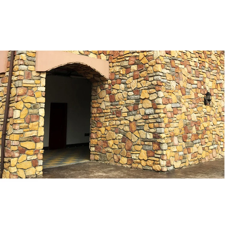 Natural Exterior Wall Cladding Slate Artificial Outdoor Facade Stone Faux Rock Cover