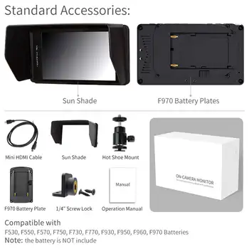 Feelworld FW450 4.5inch monitor for dslr camera 1280*800 outdoor use hd inputs filmakers use dslr field monitor product image