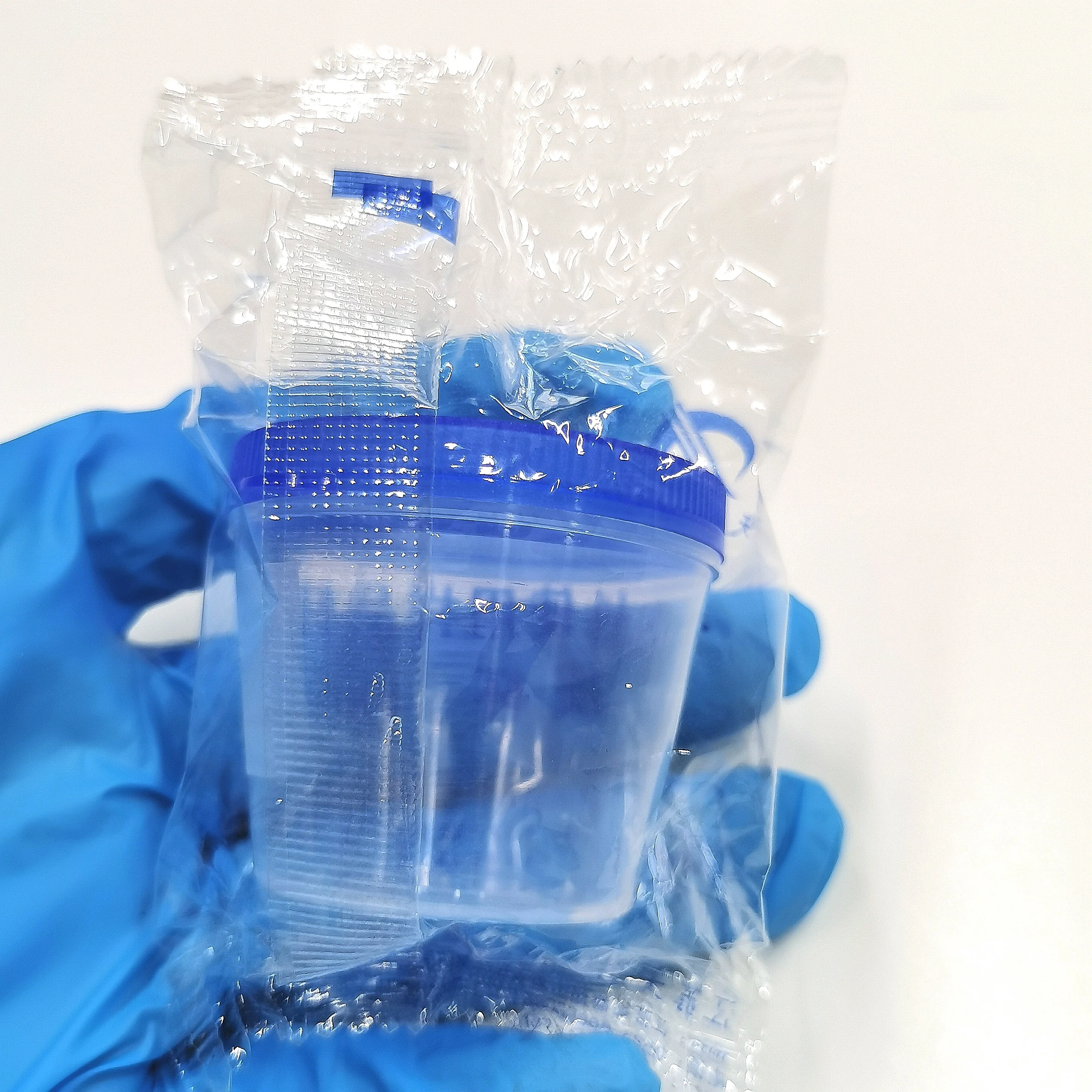 Urine Collection Container Sterile Sample Specimen Bottle Cup 15ml-120ml Sizes with Label Sterile Urine Container for Hospital