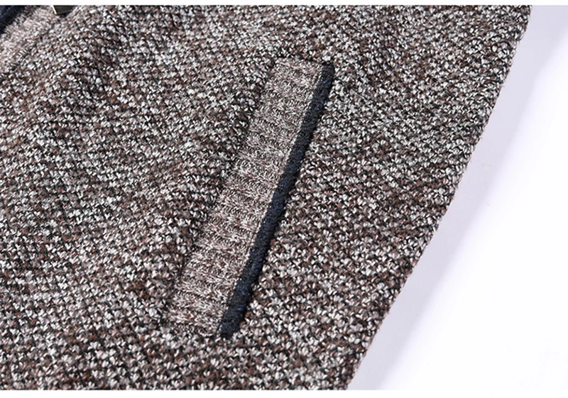 Men's Slim Fit Stand Collar Zip Jacket Cotton Warm Winter Coat_voghion.com
