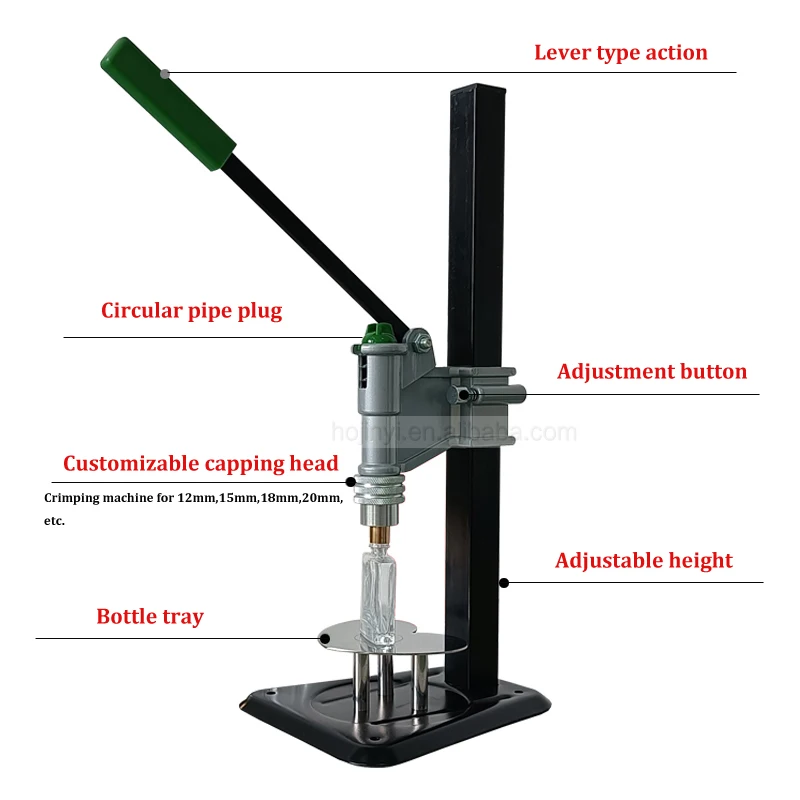 12mm 13mm 15mm 20mm Manual Perfume Bottle Crimping Machine Capping Machine