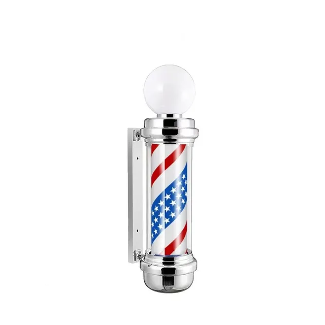 Classic barber shop rotary light-emitting diode stripe hair clip lamp hair salon waterproof indoor/outdoor