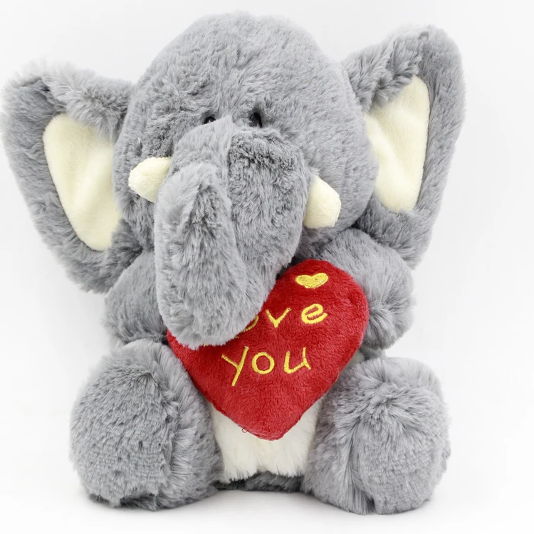 valentine's day elephant stuffed animal