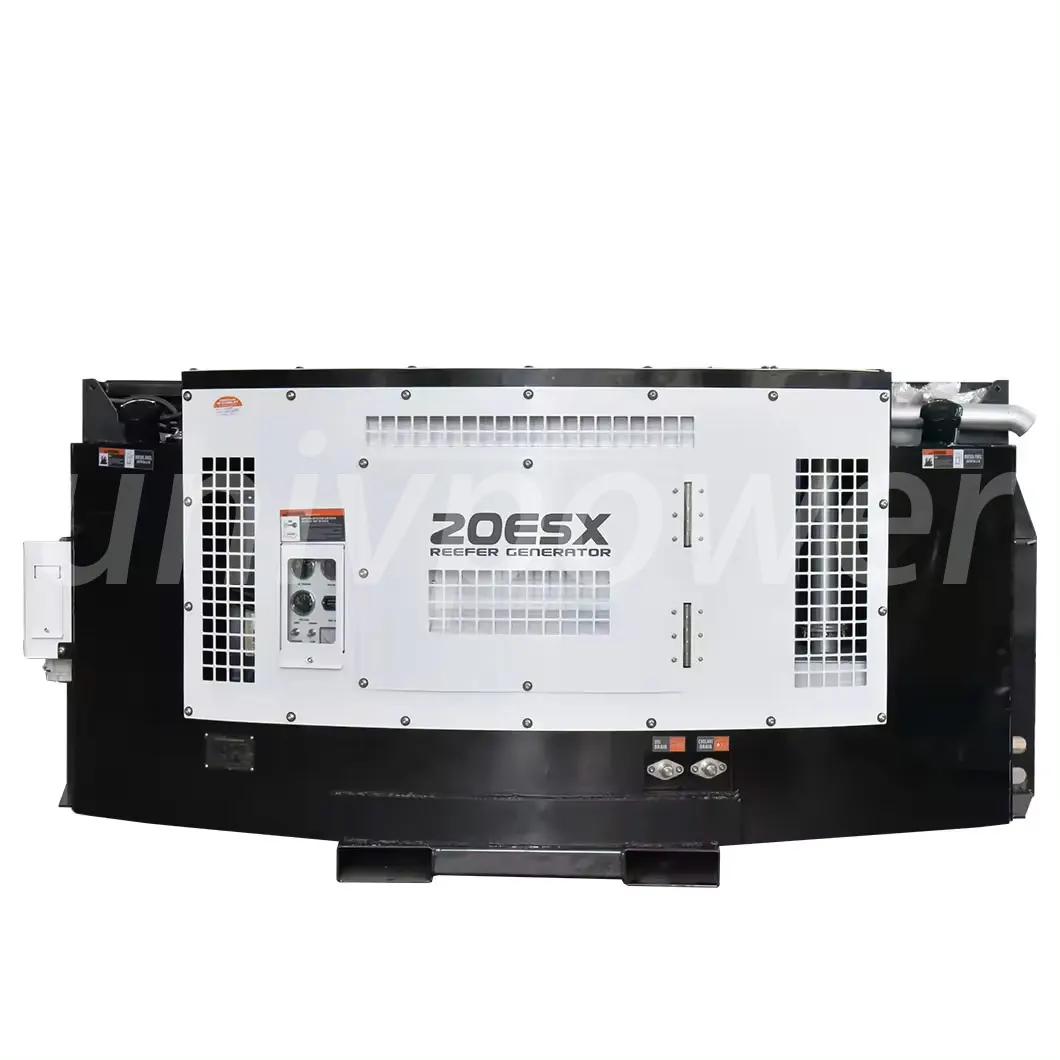 Clip on Reefer Genset Set UNIV Engine Standby 15 Kw/ 18.75 Kva With Sound Isolation Canopy Diesel Generator Set