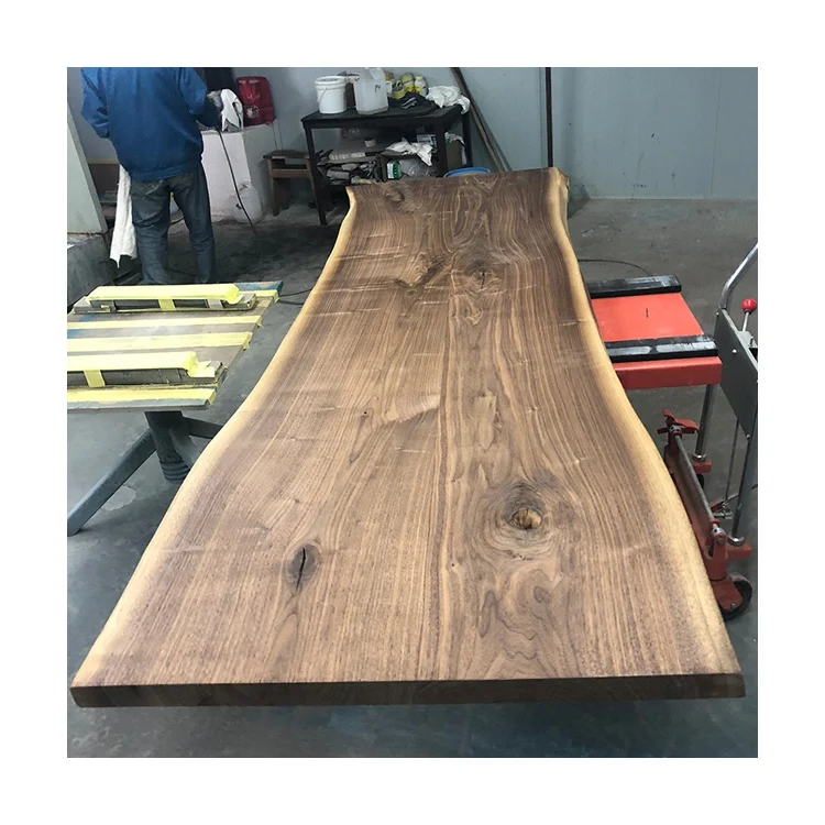 Kiln-dry North American Black Walnut Slab With Moisture 8%-12% Moq Is 1 Pcs Door To Door Service Is Available
