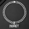 Silver pendant with 18-inch Cuban chain
