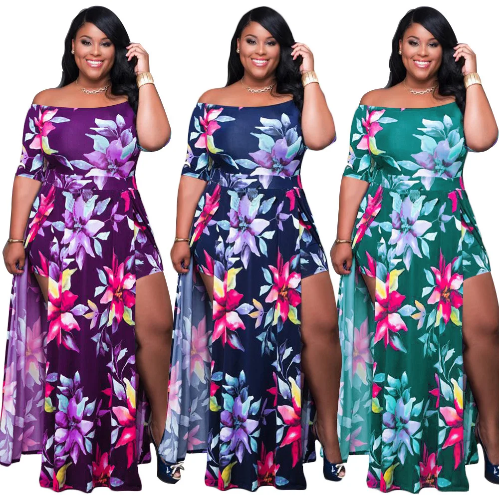 Wholesale FM-P5005 2020 New Design Dress 5XL Wholesale Women Clothing summer dresses From m.alibaba.com