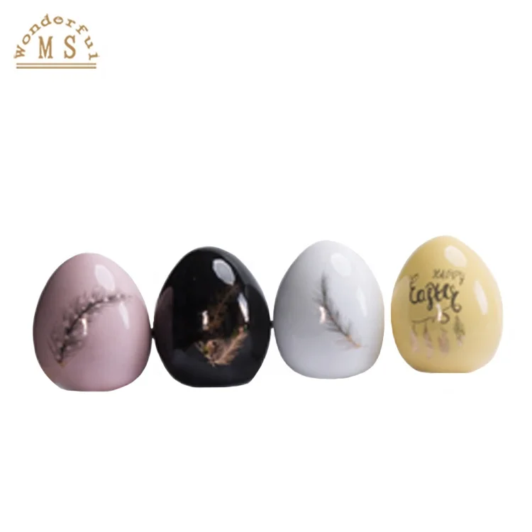 Traditional  Ceramic Decoration Easter Egg Ornament Gift for children home and Business Promotion