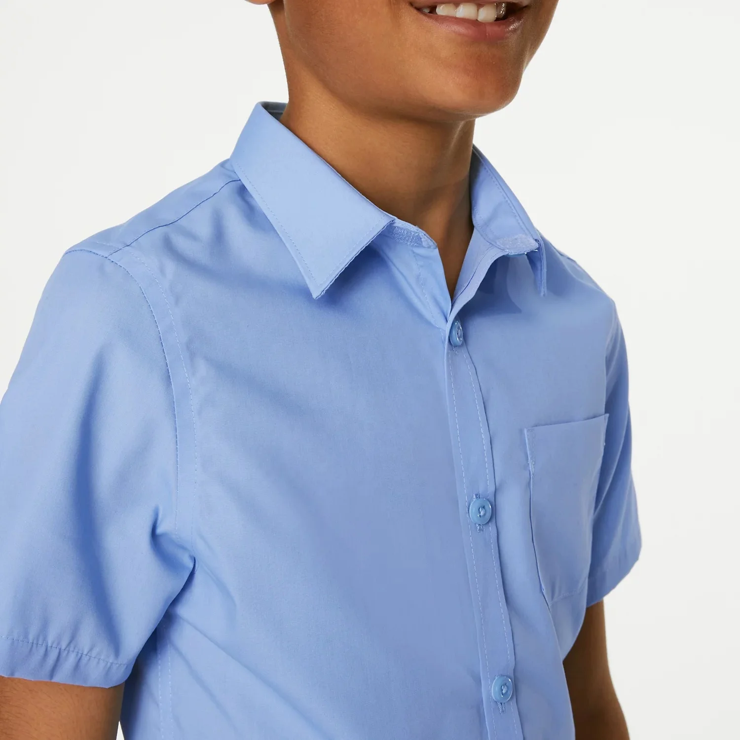 Wholesale Summer Short Sleeve Shirt Unisex Kids School Uniform Buy