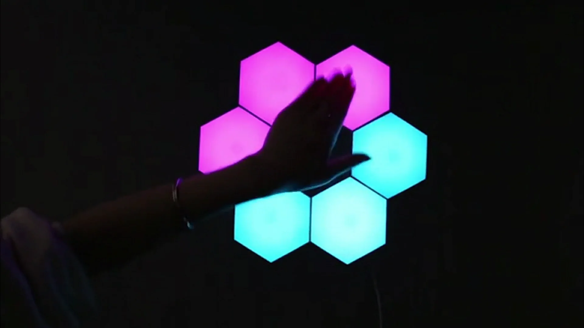 Hexagon Wall Lights 6 Pack For Bedroom Gaming Room Decor Led Wall Decor