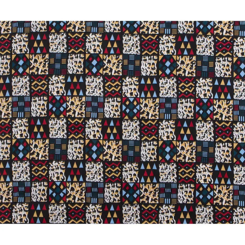 Super Java Anti-Pill African Wax Print Fabric 6 Yards Solid Pattern Ankara Hollandais for Home Textile Use