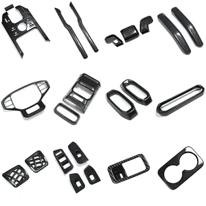 For Jetour T2 Interior Modification - Carbon Fiber Modification of the Steering Wheel Gearshift Handle and air Outlet