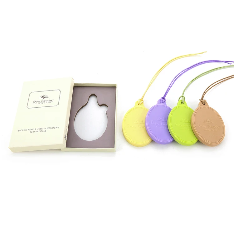 Long-lasting Fragrance Private Label EVA Aroma Cards Fragrance Air Freshener Diffuser Scented Card Aromatherapy Gift Box