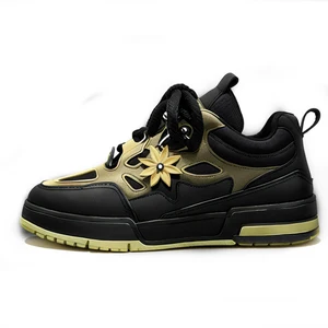 2026 Factory Custom Men's Skateboarding Shoes New Fashion with Thick Sole Increase Breathable Leisure Sports Footwear