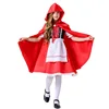 Red [skirt and cape]
