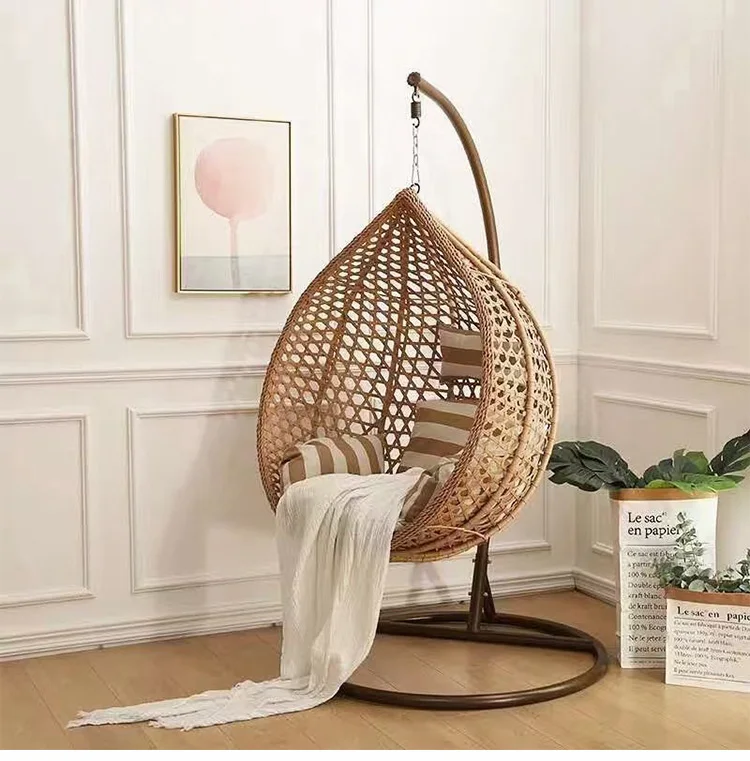 Backyard Swing Hanging Chair Garden Single Seat Adults Swing Egg Chair