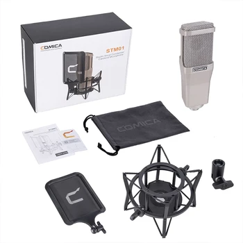 COMICA STM01 Professional Condenser Microphone Studio Microphone with Metal Housing Super Low Self-noise and Distortion product image
