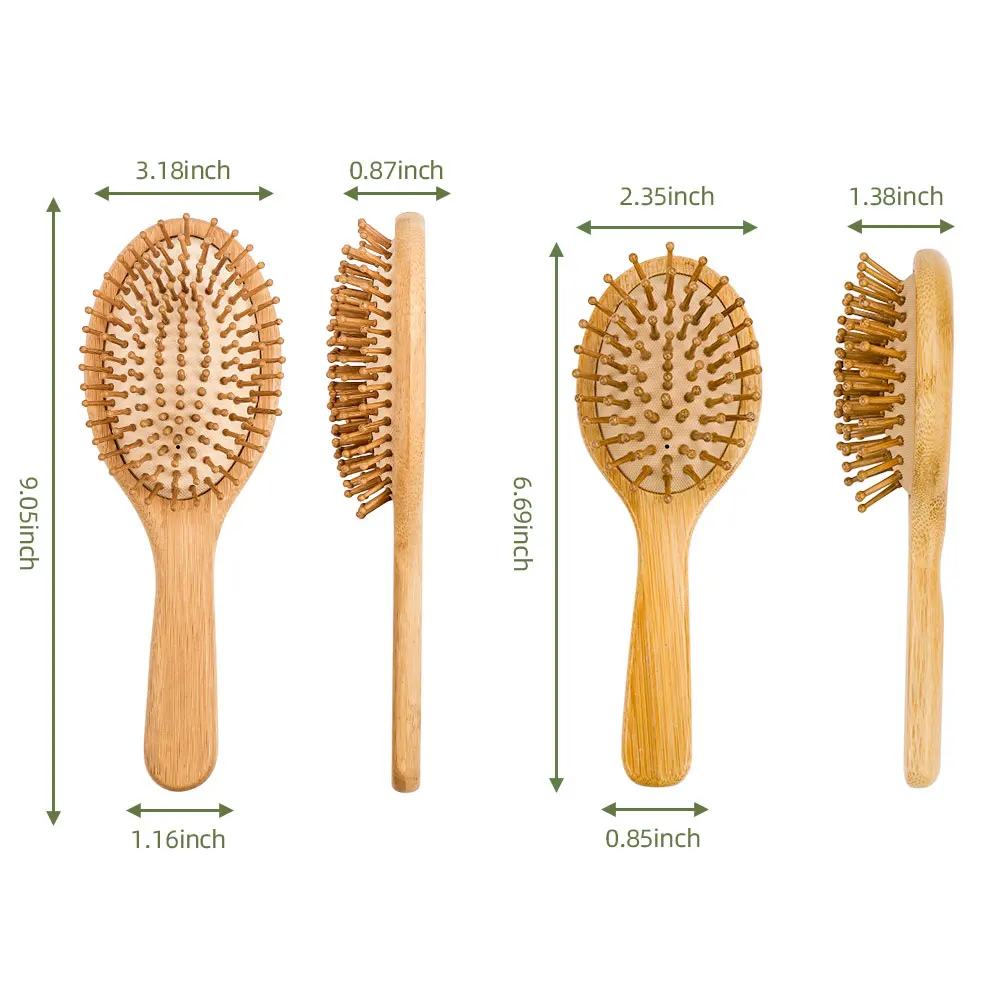 Custom Ecofriendly Natural Wood Bamboo Paddle Detangling Hair Comb Brush Buy Bamboo Hair