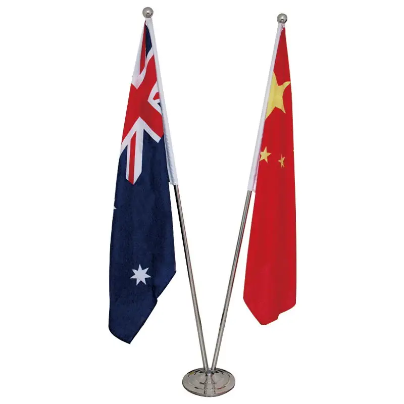 Factory Direct Sale Custom 3x5ft Indoor Office Conference Flags With Flagpole Base