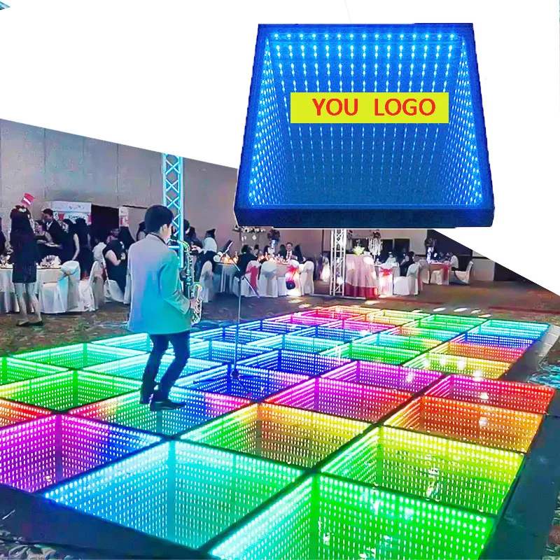 new Infinity Mirror Video Light Led Wedding Dance Floor