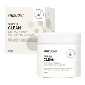 OEM ODM Private Label Super Clean 2-In-1 Scalp Scrub and Purifying Shampoo for Healthy Scalp Hair Skincare