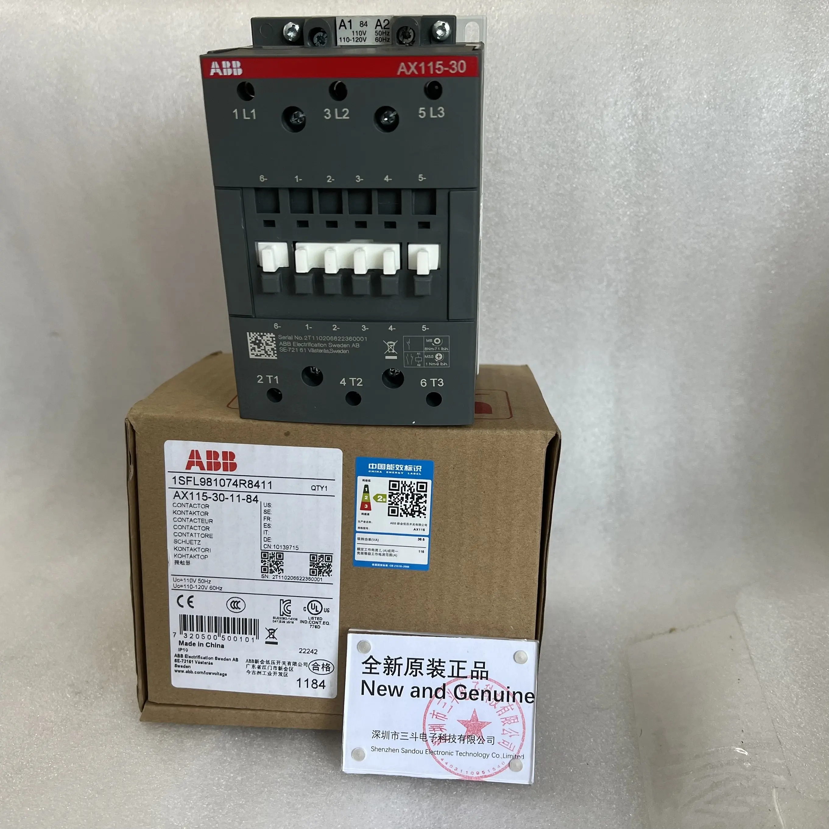 ABB Magnetic Contactor AX115-30-11-84 ABB Magnetic Contactor AX115-30-11-84