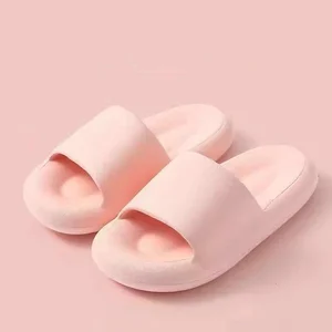Summer Fashion Soft New Thick Slippers for Men and Women Non-slip Solid Color Soft