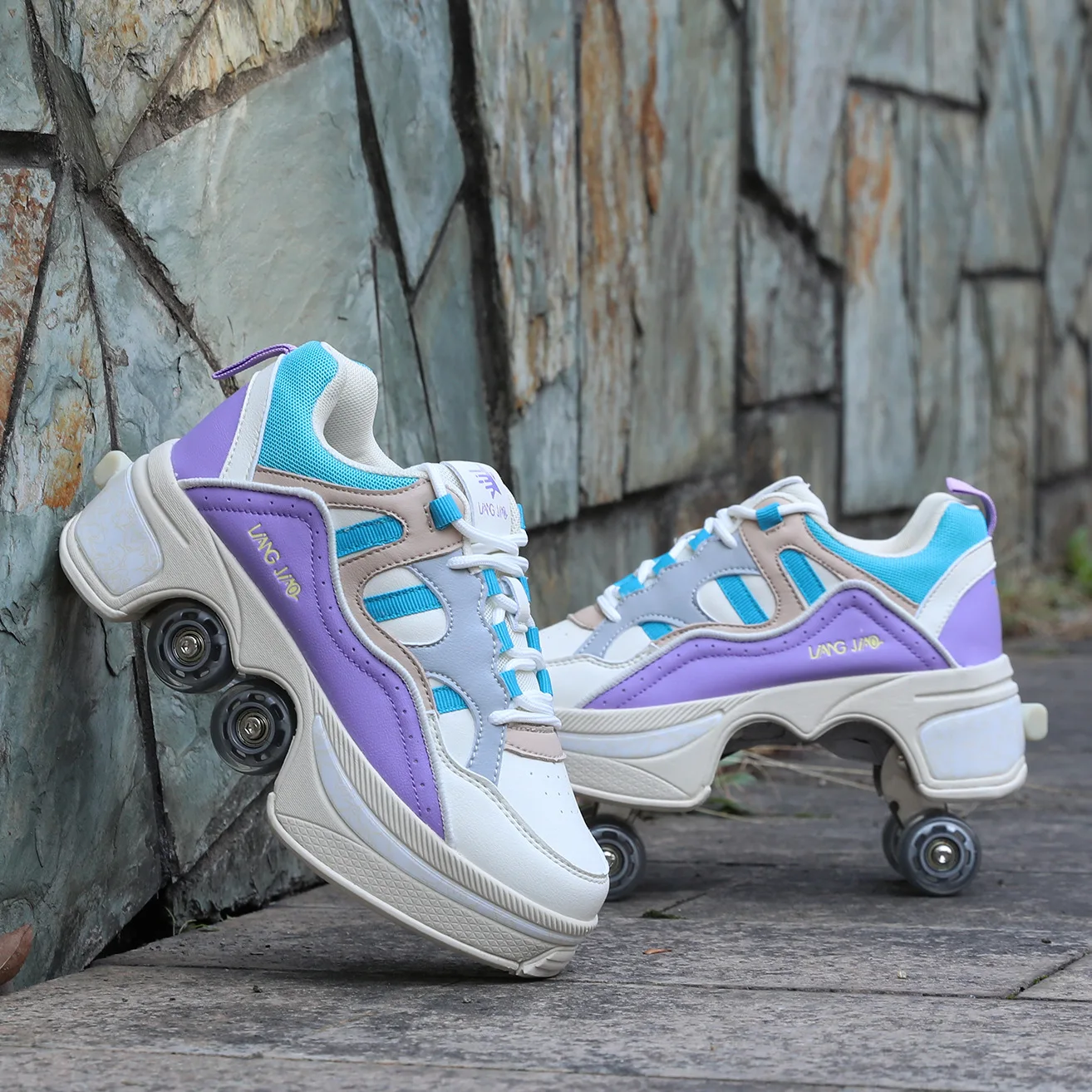 Deformed Shoes and Roller Skates For Adults Wholesale 4 Wheels Skate Shoes