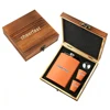 8oz Orange  SS Hip Flask