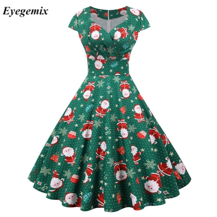 Shop Our Vintage Christmas Party Dress in Red Plus Size