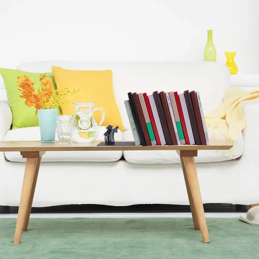 Креативный подарок Премиум сверхпрочная металлическая подставка для книг на офисном столе Декор дома Черный L-образный