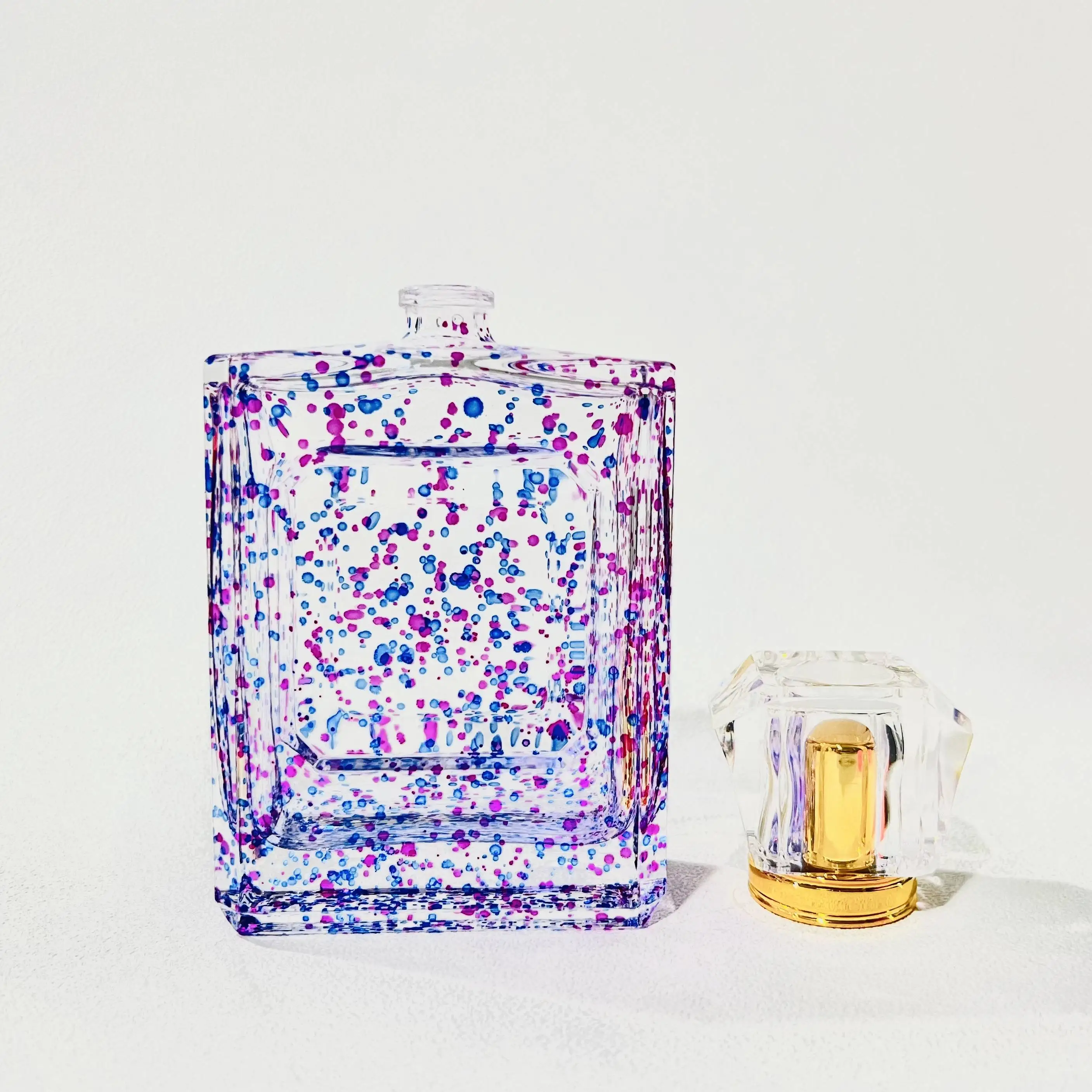 Hanya OEM Rectangular Unique Design Supports Custom LOGO and Colors Small Spray Perfume Bottle Canada