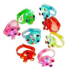 Дешевые детские светодиодные Мультяшные огни светящиеся в темноте детский светящийся наручный браслет с ручным вращением мягкий