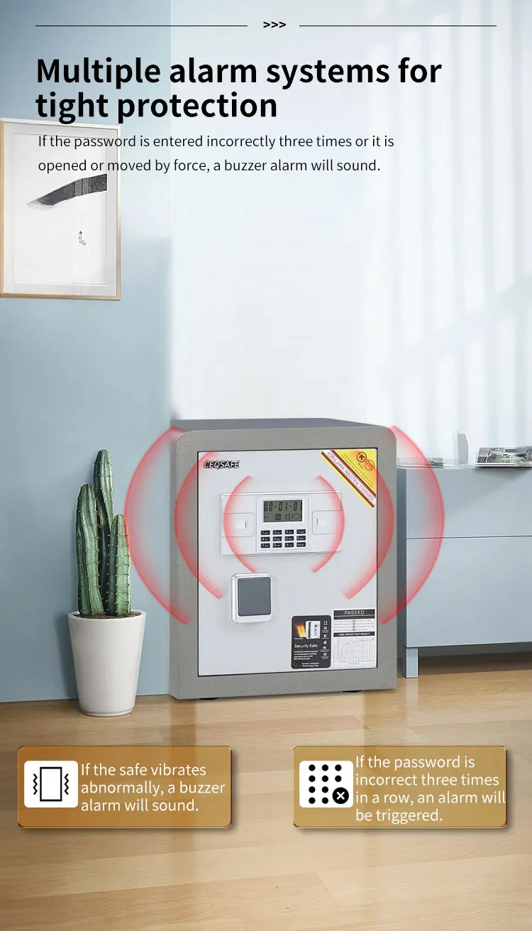 CEQSAFE New Design Electronic Fireproof Safe Box Digital Password Home Safe factory